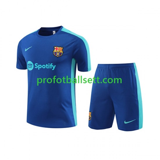 FC Barcelona 2023-2024 Blå Treningstrøye og shorts