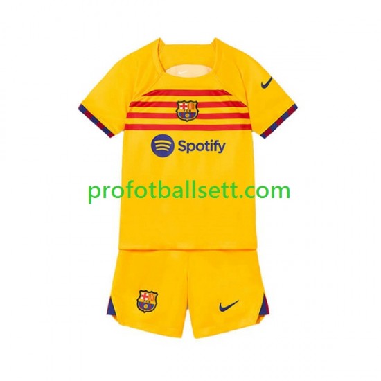 Fotballdrakt FC Barcelona Barn Fjerdekit 2022-23 Kortermet