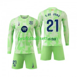 Fotballdrakt FC Barcelona F DE JONG 21 Barn Tredjekit 2024-2025 Langermet