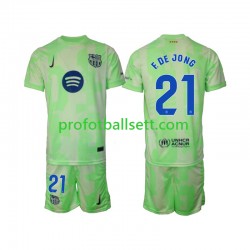 Fotballdrakt FC Barcelona F DE JONG 21 Barn Tredjekit 2024-2025 Kortermet