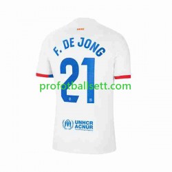 Fotballdrakt FC Barcelona Frenkie de Jong 21 Herre Bortekit 2023-2024 Kortermet