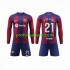 Fotballdrakt FC Barcelona Frenkie de Jong 21 Barn Hjemmekit 2023-2024 Langermet