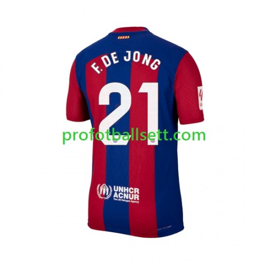 Fotballdrakt FC Barcelona Frenkie de Jong 21 Herre Hjemmekit 2023-2024 Kortermet