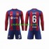 Fotballdrakt FC Barcelona GAVI 6 Barn Hjemmekit 2023-2024 Langermet