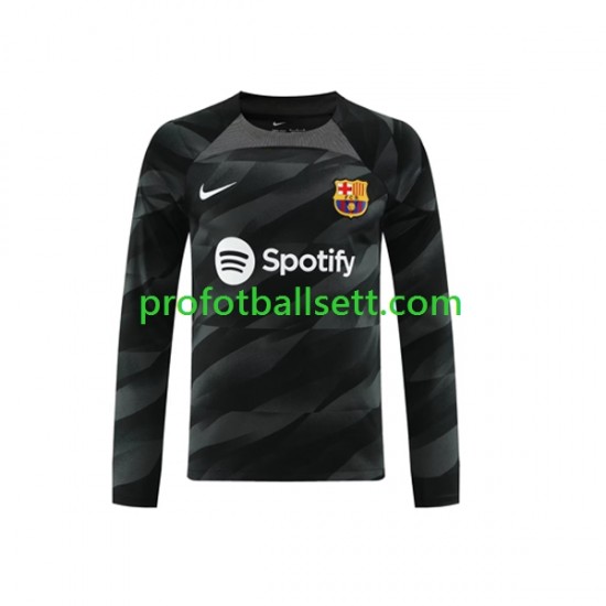 Fotballdrakt FC Barcelona Keeper Herre Bortekit 2023-2024 Langermet