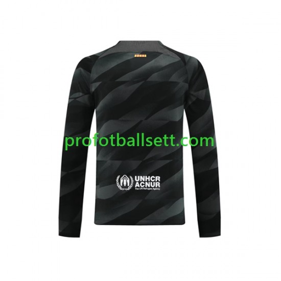 Fotballdrakt FC Barcelona Keeper Herre Bortekit 2023-2024 Langermet