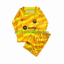 Fotballdrakt FC Barcelona Keeper Barn Fjerdekit 2023-2024 Langermet