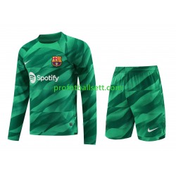 Fotballdrakt FC Barcelona Keeper Barn Hjemmekit 2023-2024 Langermet