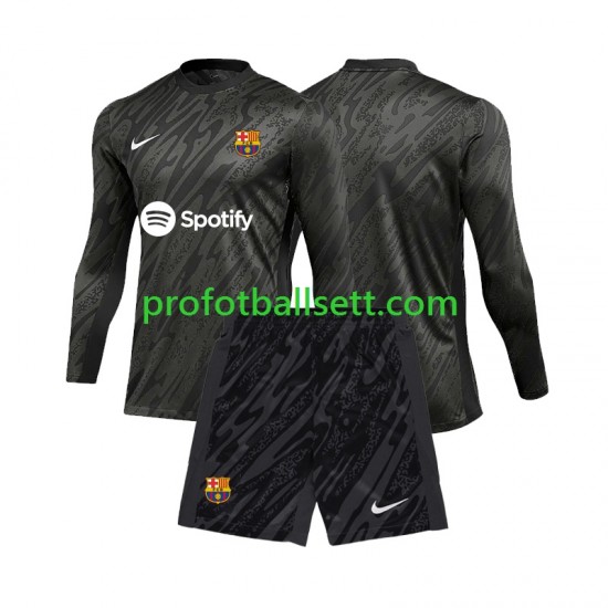 Fotballdrakt FC Barcelona Keeper Barn Tredjekit 2024-2025 Langermet