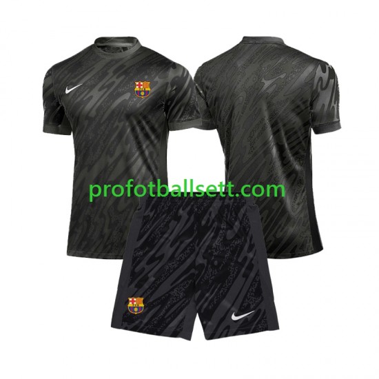 Fotballdrakt FC Barcelona Keeper Barn Tredjekit 2024-2025 Kortermet