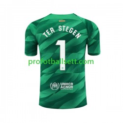 Fotballdrakt FC Barcelona Keeper Ter Stegen 1 Herre Hjemmekit 2023-2024 Kortermet