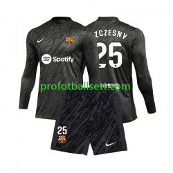 Fotballdrakt FC Barcelona Keeper Wojciech Szczesny 25 Barn Bortekit 2024-2025 Langermet