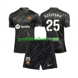 Fotballdrakt FC Barcelona Keeper Wojciech Szczesny 25 Barn Bortekit 2024-2025 Kortermet