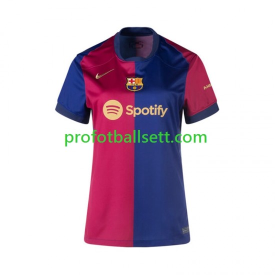 Fotballdrakt FC Barcelona Dame Hjemmekit 2024-2025 Kortermet