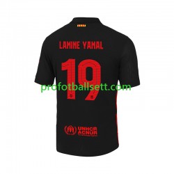 Fotballdrakt FC Barcelona LAMINE YAMAL 19 UCL Font Herre Bortekit 2024-2025 Kortermet