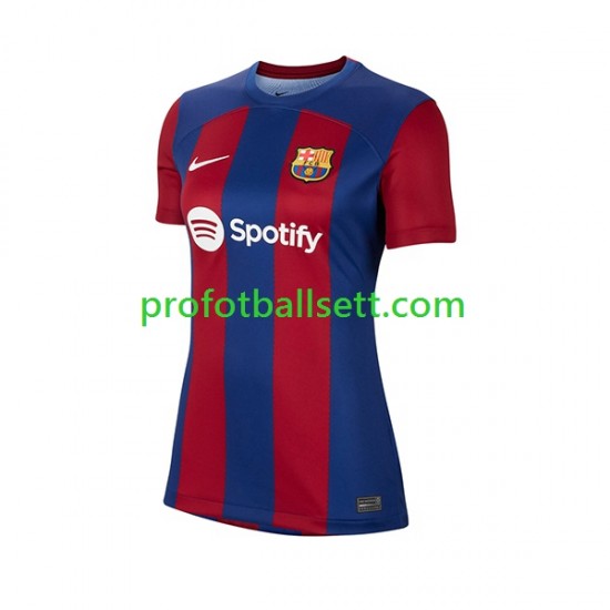 Fotballdrakt FC Barcelona Dame Hjemmekit 2023-2024 Kortermet