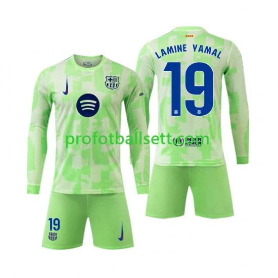 Fotballdrakt FC Barcelona Lamine Yamal 19 Barn Tredjekit 2024-2025 Langermet