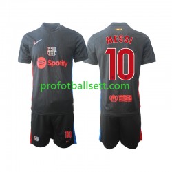 Fotballdrakt FC Barcelona Lionel Messi 10 Barn Bortekit 2024-2025 Kortermet