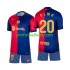 Fotballdrakt FC Barcelona Olmo 20 Barn Hjemmekit 2024-2025 Kortermet