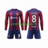 Fotballdrakt FC Barcelona Pedri 8 Barn Hjemmekit 2023-2024 Langermet