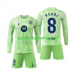 Fotballdrakt FC Barcelona Pedri 8 Barn Tredjekit 2024-2025 Langermet
