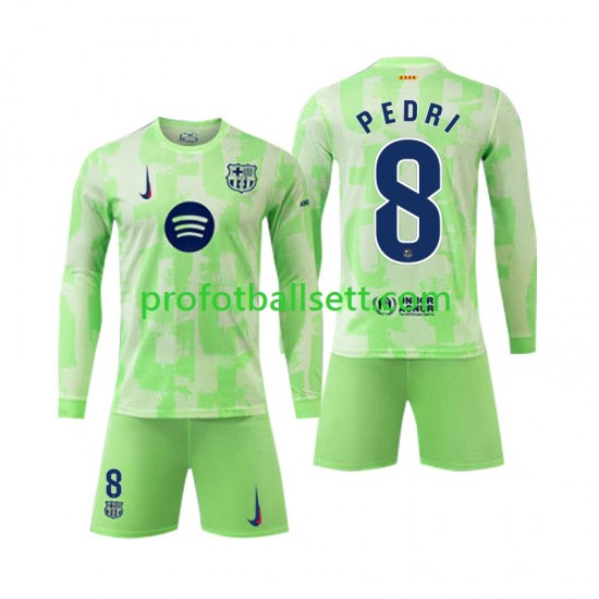 Fotballdrakt FC Barcelona Pedri 8 Barn Tredjekit 2024-2025 Langermet