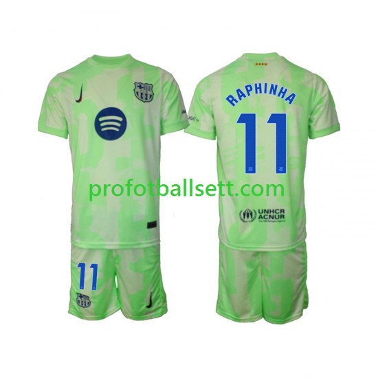Fotballdrakt FC Barcelona Raphinha 11 Barn Tredjekit 2024-2025 Kortermet