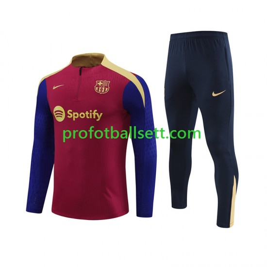 FC Barcelona 2024-2025 Rød Trenings Collegegenser Set