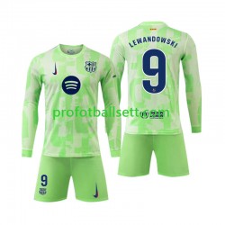 Fotballdrakt FC Barcelona Robert Lewandowski 9 Barn Tredjekit 2024-2025 Langermet