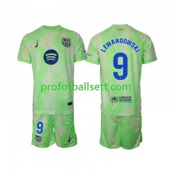Fotballdrakt FC Barcelona Robert Lewandowski 9 Barn Tredjekit 2024-2025 Kortermet