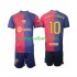 Fotballdrakt FC Barcelona Ronaldinho 10 Barn Hjemmekit 2024-2025 Langermet