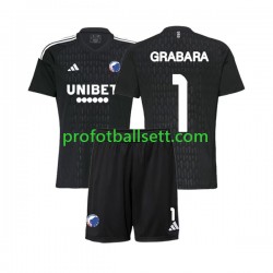 Fotballdrakt FC København Keeper GRABARA 1 Barn Bortekit 2023-2024 Kortermet