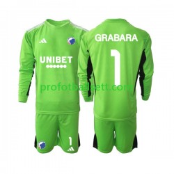 Fotballdrakt FC København Keeper GRABARA 1 Barn Fjerdekit 2023-2024 Langermet