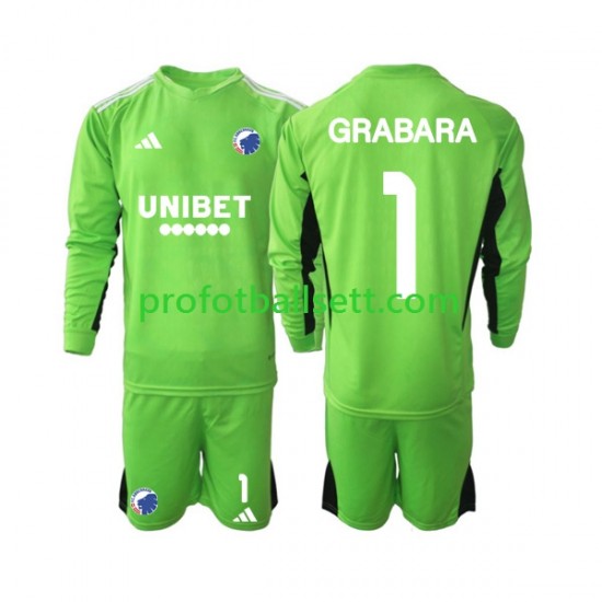 Fotballdrakt FC København Keeper GRABARA 1 Barn Fjerdekit 2023-2024 Langermet