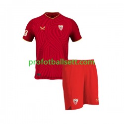 Fotballdrakt Sevilla FC Barn Bortekit 2023-2024 Kortermet