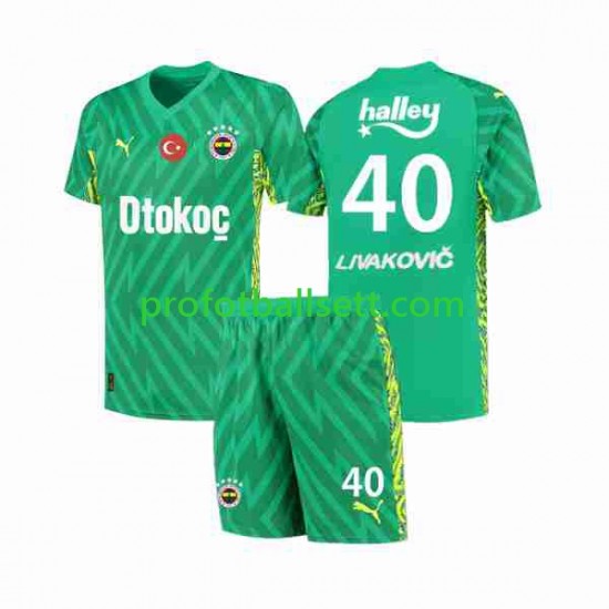 Keeper Fenerbahce Livakovic 40 Footbal Kit Hjemmekit 2023-2024 Kortermet