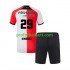 Fotballdrakt Feyenoord Rotterdam Santiago Gimenez 29 Barn Hjemmekit 2024-2025 Kortermet