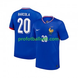 Fotballdrakt Frankrike Bradley Barcola 20 Herre Hjemmekit 2024 Kortermet