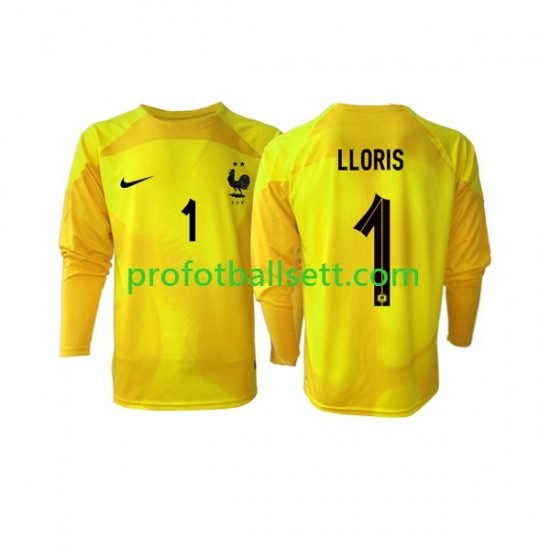 Fotballdrakt Frankrike Keeper Hugo Lloris 1 Herre Tredjekit VM 2022 Langermet