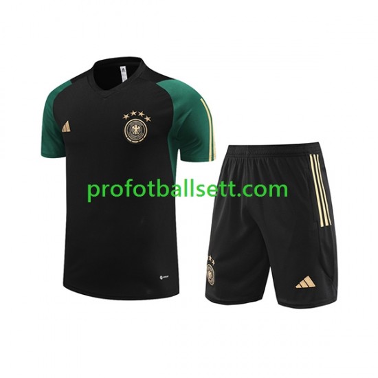 Tyskland 2023-2024 Svart Treningstrøye og shorts