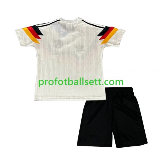 Retro Fotballdrakt Tyskland Barn Hjemmekit 1990 Kortermet