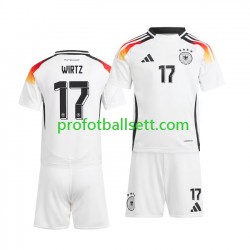 Fotballdrakt Tyskland Florian Wirtz 17 Barn Hjemmekit Euro 2024 Kortermet