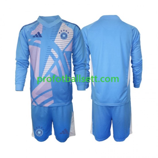 Fotballdrakt Tyskland Keeper Barn Fjerdekit 2024-2025 Langermet