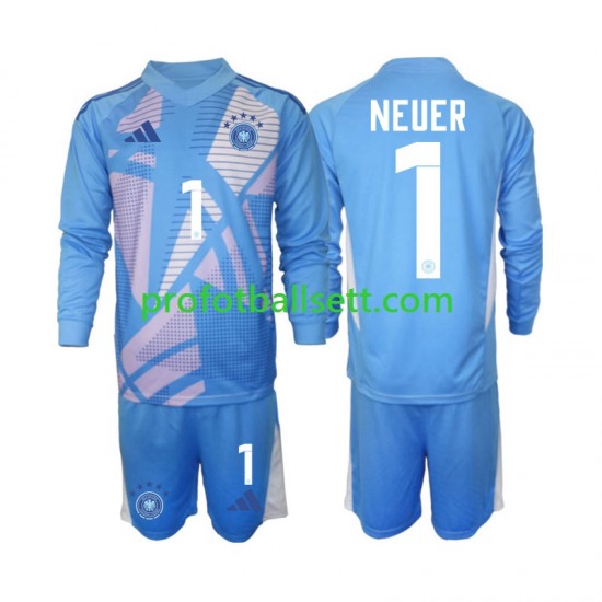 Fotballdrakt Tyskland Keeper Manuel Neuer 1 Barn Fjerdekit 2024-2025 Langermet