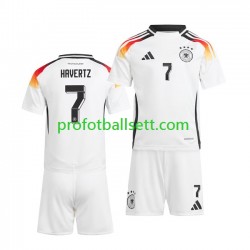Fotballdrakt Tyskland Havertz 7 Barn Hjemmekit Euro 2024 Kortermet