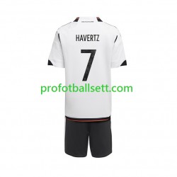 Fotballdrakt Tyskland Havertz 7 Barn Hjemmekit VM 2022 Kortermet