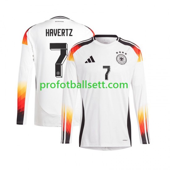 Fotballdrakt Tyskland Havertz 7 Herre Hjemmekit Euro 2024 Langermet