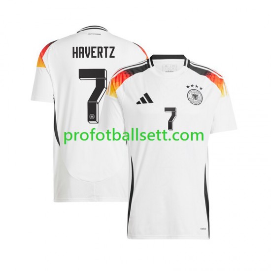 Fotballdrakt Tyskland Havertz 7 Herre Hjemmekit Euro 2024 Kortermet
