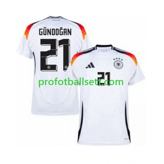 Fotballdrakt Tyskland Ilkay Gundogan 21 Herre Hjemmekit Euro 2024 Kortermet