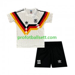 Retro Fotballdrakt Tyskland Klose 11 Barn Hjemmekit 1990 Kortermet